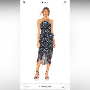 ELLIAT Times Dress Blue Multi (news; with tags; size medium)